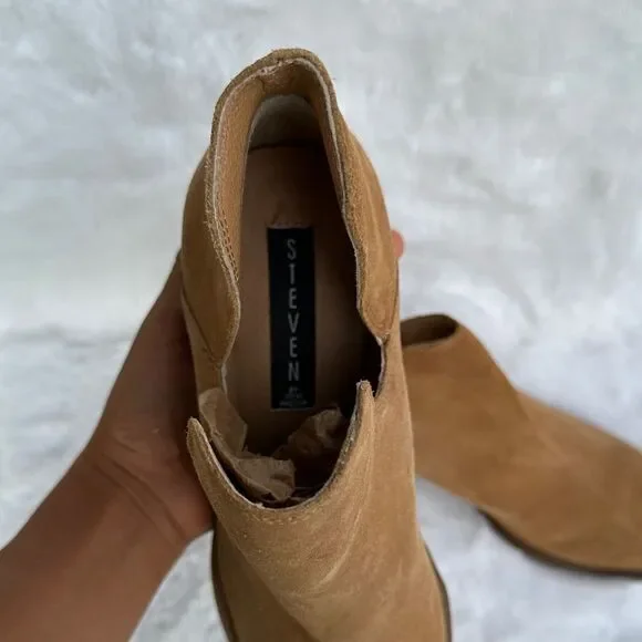 Steven By Steve Madden Camel Ankle Booties - Picture 7 of 12